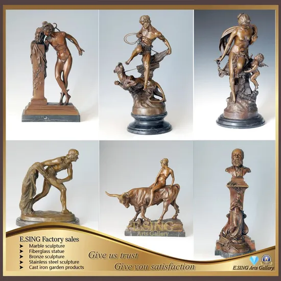 Top-Kollektion „Glory of Falling“-Statuenskulptur aus gegossener Bronze
