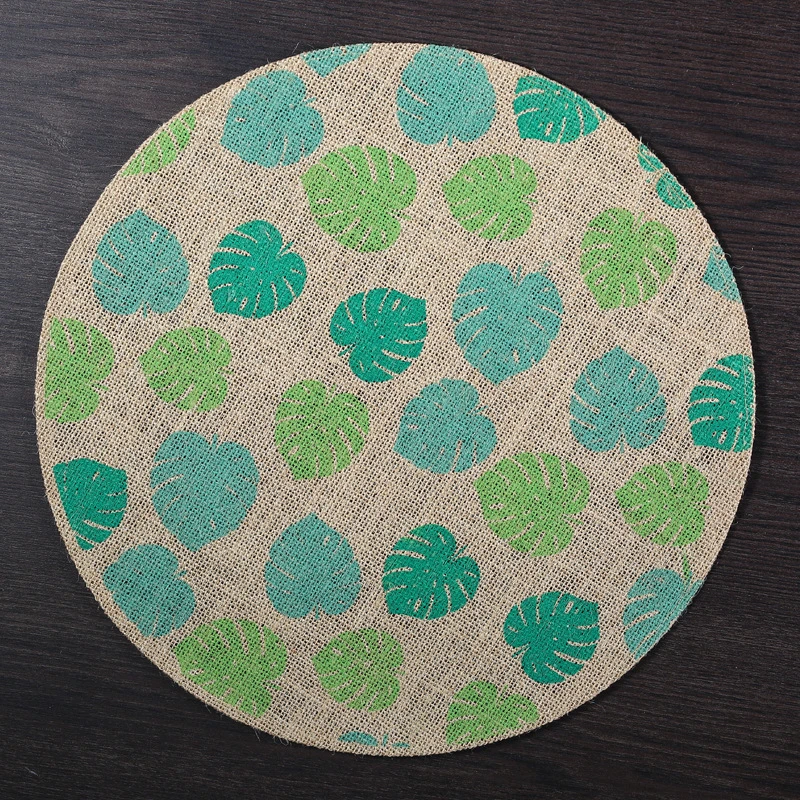 Round Placemats with 100%Natural Jute Set of 12PCS